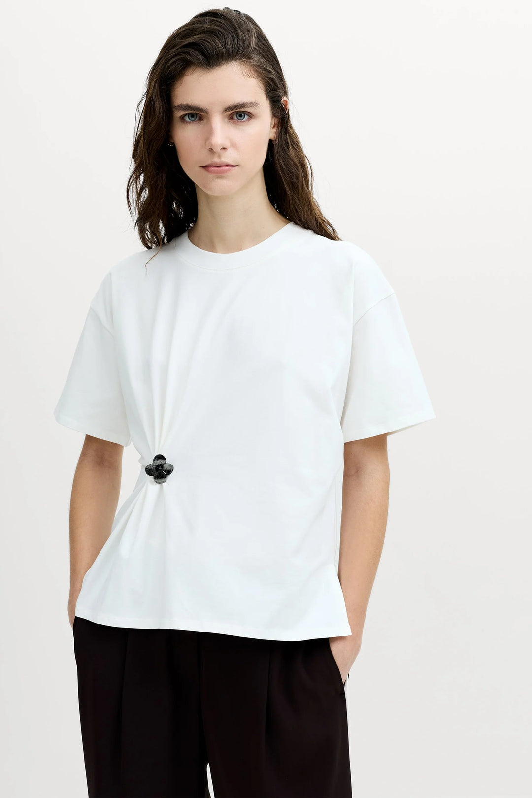 Rallie Flower Cinched Tee