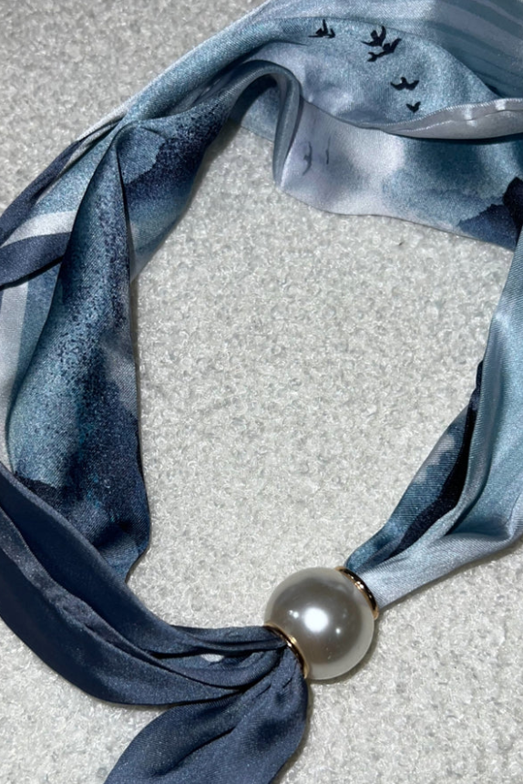 Scarf Magnetisk Light Blue Sea